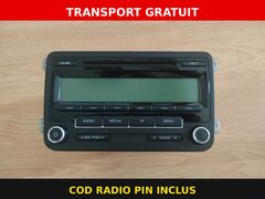 Radio CD Original VW RCD 310 LOW EU BVX 1K0 035 186 AA Blaupunkt - Golf 5 6